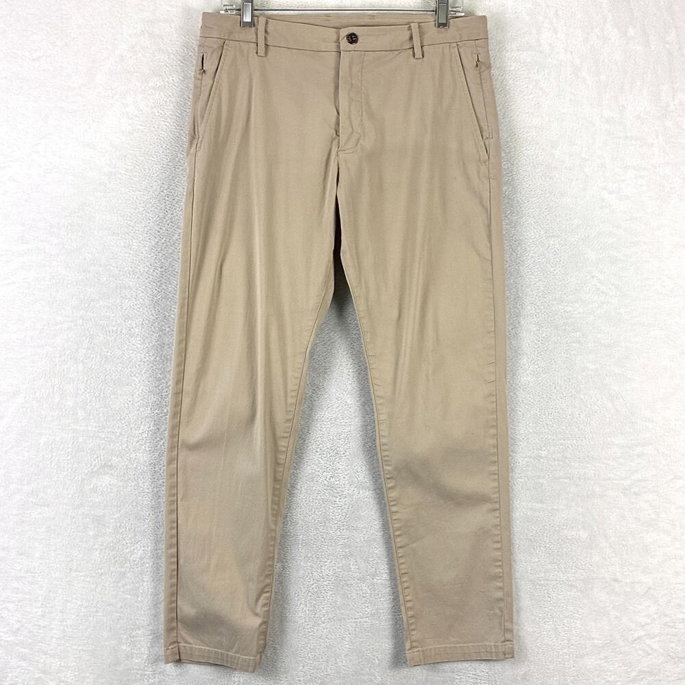 Birddogs Stretch Chino Pants Mens 32x30 Khaki Slim Fit Performance Golf Preppy